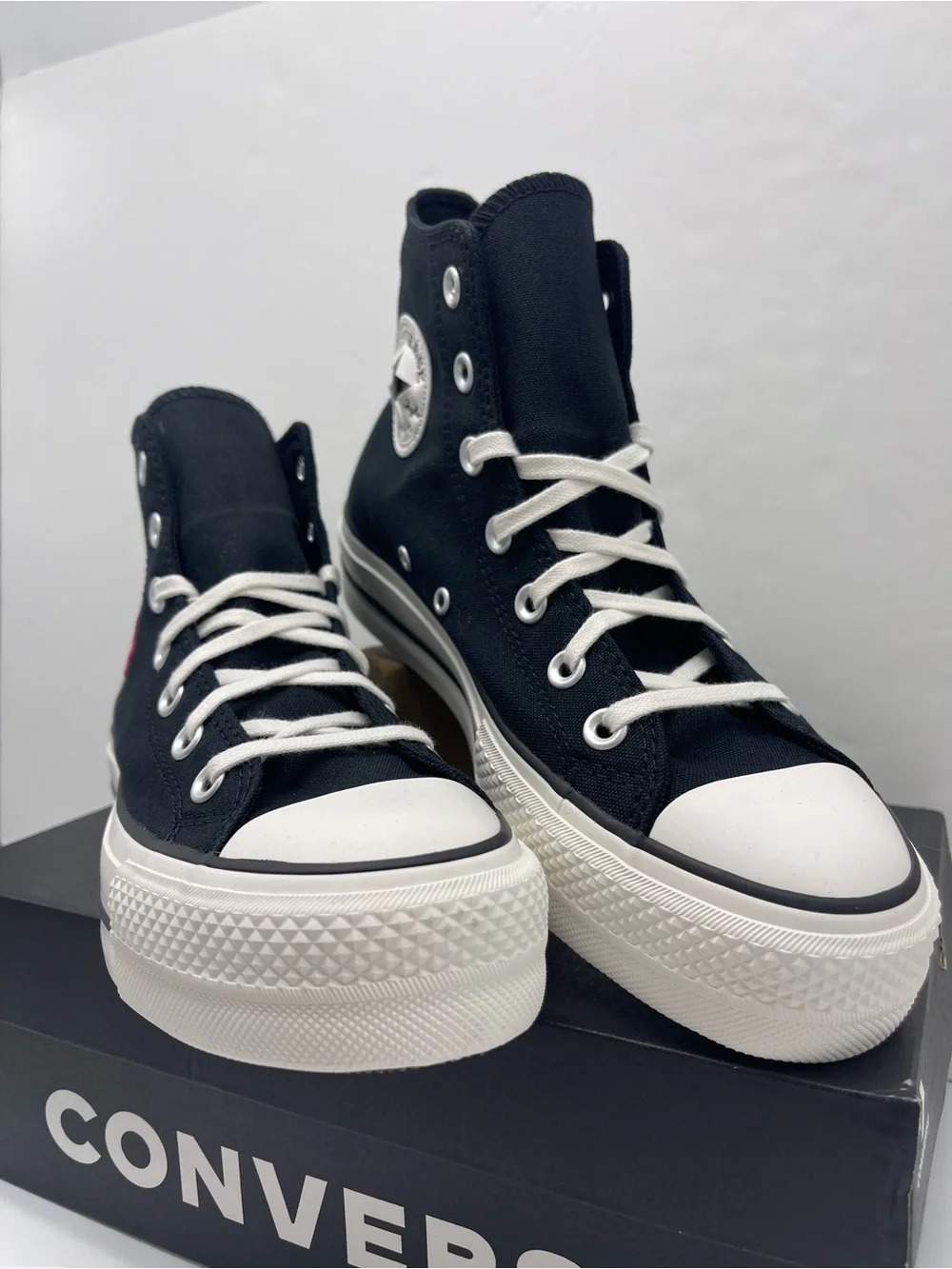 Converse A15534F CTAS LIFT HI BLACK/WHITE/SUNNY ANGLE Platform Sneakers